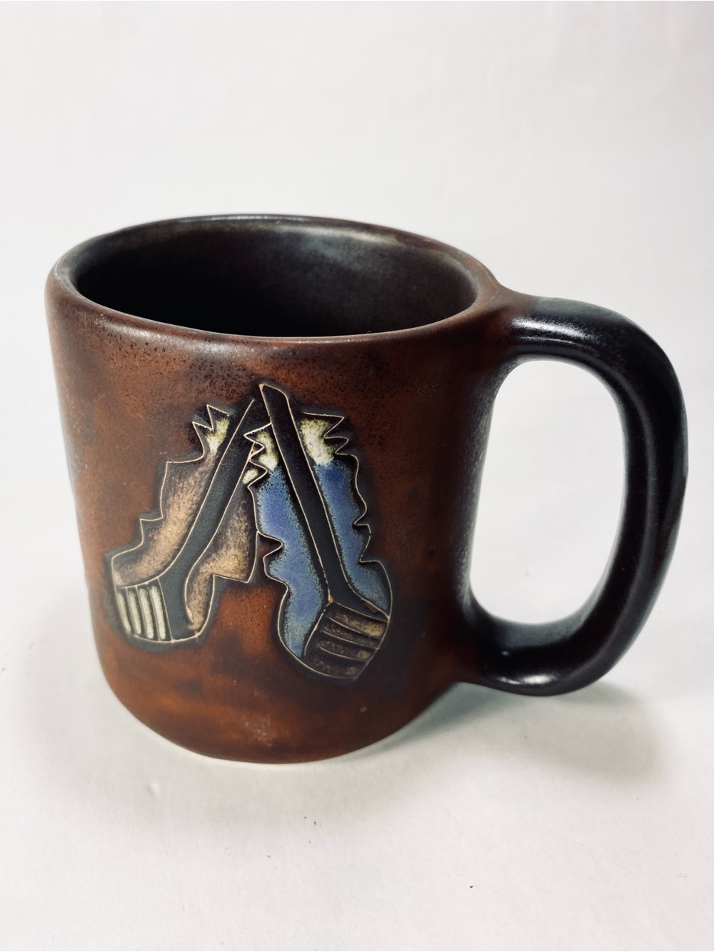 Dreamcatcher Feather Handpainted Pottery Mug by Mara Mexico